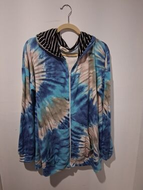 Blumin Apparel Tie Dye Zip Up - 1XL